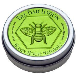 Honey House Naturals Small Bee Bar Lotion in Citrus 0.6 Oz. NEW